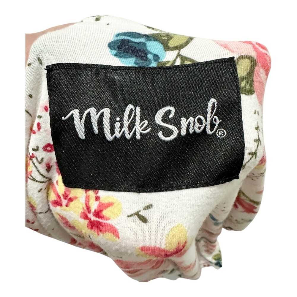 Milk Snob Multi-Use Nursing Cover Car Seat Cover Pink Rose Floral Print Rayon